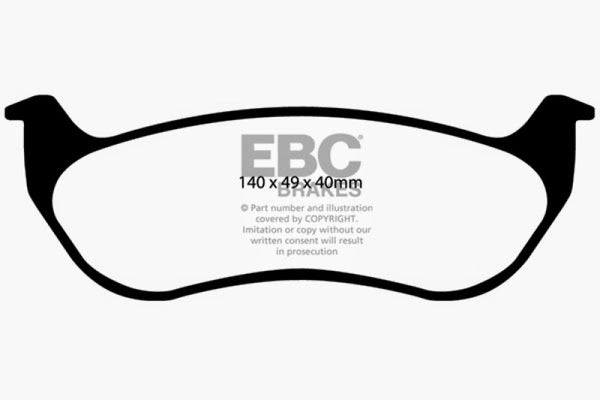 EBC 07-11 Ford Explorer Sport Trac 4.0 Yellowstuff Rear Brake Pads