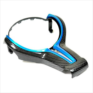 Autotecknic Carbon Fiber Outer & Painted Inner Steering Wheel Trim F-Chassis BMW M2 M3 M4 M5 M6 X5M X6M