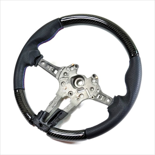 AutoTecknic Carbon Fiber Steering Wheel Perforated Leather BMW F87 M2 F80 M3 F82 M4