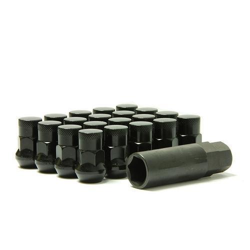 Wheel Mate Muteki SR35 Close End Lug Nuts w/ Lock Set - Black 12x1.50 35mm