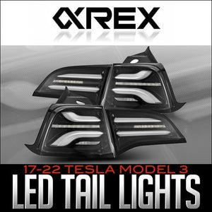 AlphaRex PRO-Series LED tail lights for 2017–2022 TESLA MODEL 3/Y blog post.