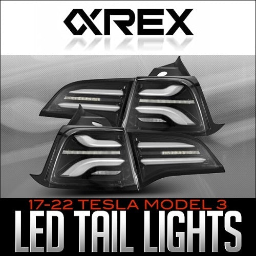 AlphaRex PRO-Series LED Tail Lights: 2017–2022 TESLA MODEL 3/Y - Emnotek