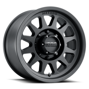 Method MR704 HD 17x9 18mm Offset 8x6.5 130.81mm CB Matte Black Wheel