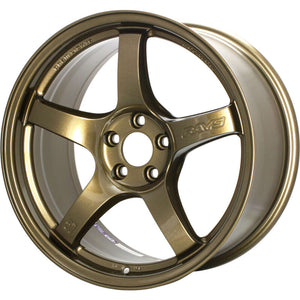 Gram Lights 57CR 18x9.5 +38 5-114.3 Almite Gold Wheel