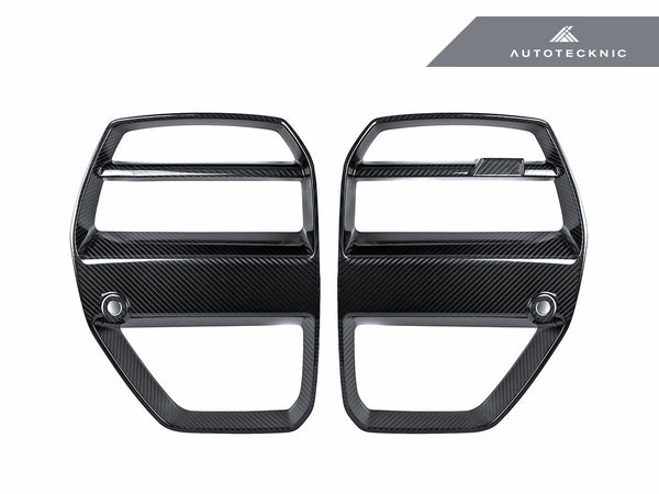 AutoTecknic Dry Carbon Motorsport V1 Front Grille Set - G80 M3 | G82/ G83 M4