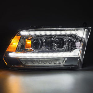 AlphaRex 09-18 Ram Truck (MK II 5th Gen 2500 Style) PRO-Series Halogen Projector Headlights Chrome