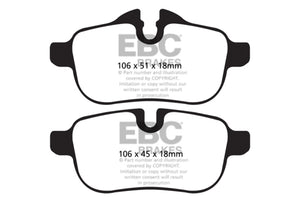 EBC 09+ BMW Z4 3.0 (E89) Yellowstuff Rear Brake Pads