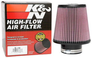 K&N Universal Clamp-On Air Filter 3in FLG / 6in B / 4-1/2in T / 6in H