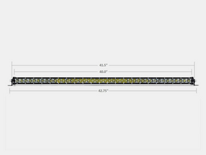 Cali Raised 42 Slim Single Row Led Bar Amber