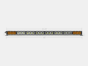 Cali Raised 43 Amber/White Dual Function Led Bar - No Wire Harness / No Switch