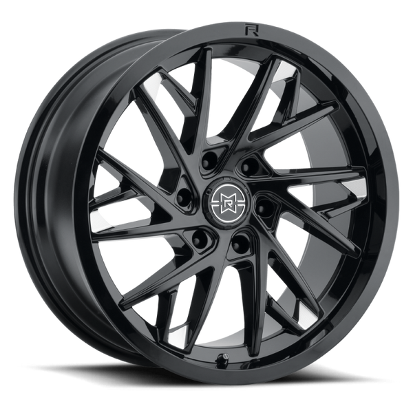 Method Raised MR801 20x10 / 6x5.5 BP / -18mm Offset / 106.25mm Bore - Gloss Black Milled Wheel