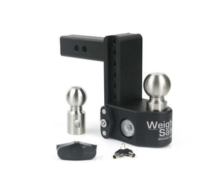 Weigh Safe 6in Drop Hitch w/Built-in Scale & 2in Shank (10K/15K GTWR) - Steel