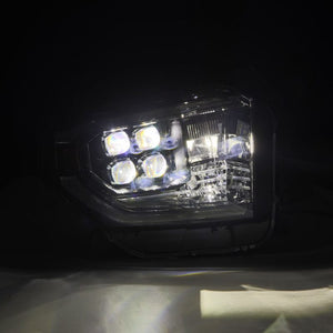 AlphaRex 14-21 Toyota Tundra MK II NOVA-Series LED Projector Headlights Alpha-Black