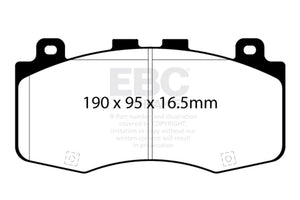 EBC 2018+ Jeep Grand Cherokee Trackhawk Bluestuff Front Brake Pads