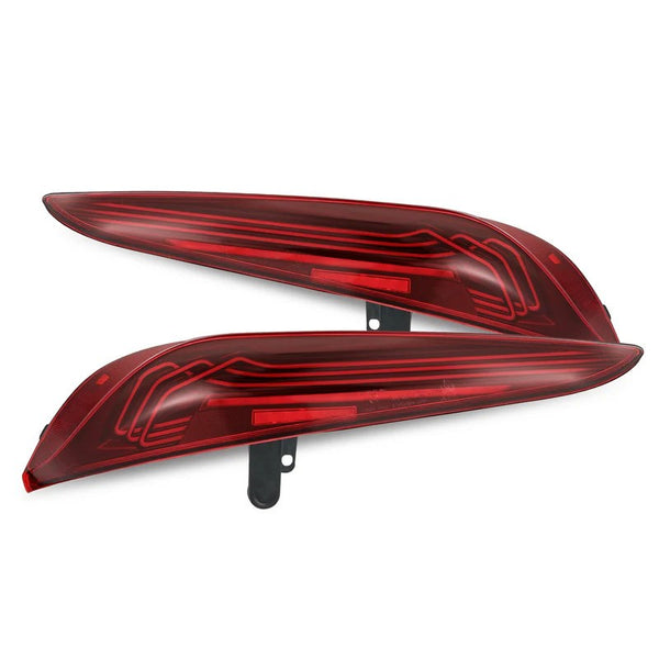 AlphaRex 20-25 Toyota Supra CSL Laser Style LUXX-Series LED Tail Lights - Vivid Red