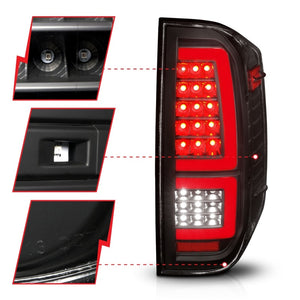 ANZO 2014-2021 Toyota Tundra LED Taillights Black Housing/Clear Lens