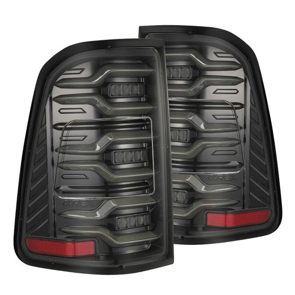 Alpharex 25-26 Ram 1500 LUXX-Series LED Tail Lights Alpha-Black
