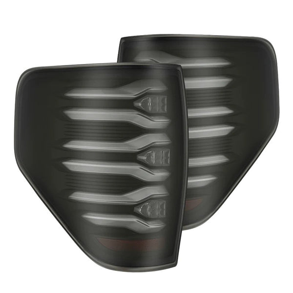 AlphaRex 09-14 Ford F150 LUXX-Series LED Tail Lights Black