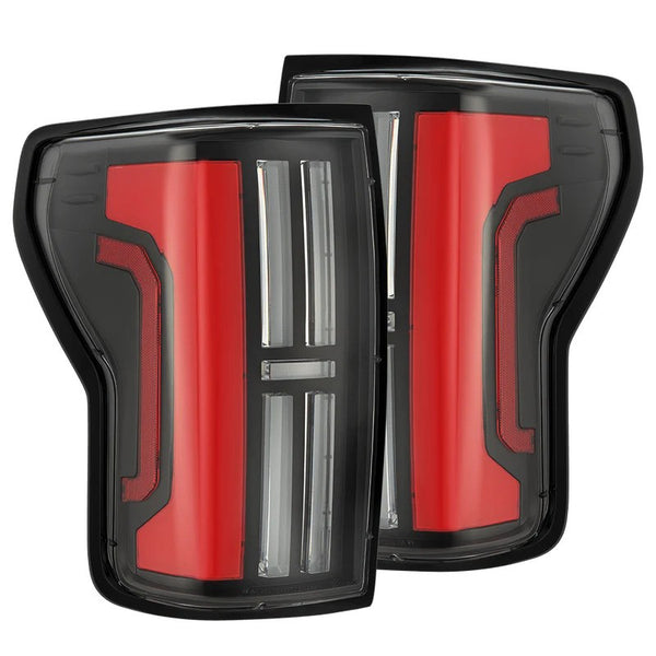 AlphaRex 07-13 Toyota Tundra NOVA-Series Prismatic LED Tail Lights Black-Red