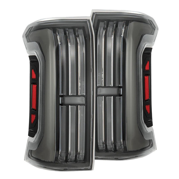 AlphaRex 24-25 Toyota Tacoma NOVA-Series Prismatic LED Tail Lights Black
