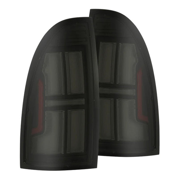 AlphaRex 05-15 Toyota Tacoma NOVA-Series Prismatic LED Tail Lights Alpha-Black