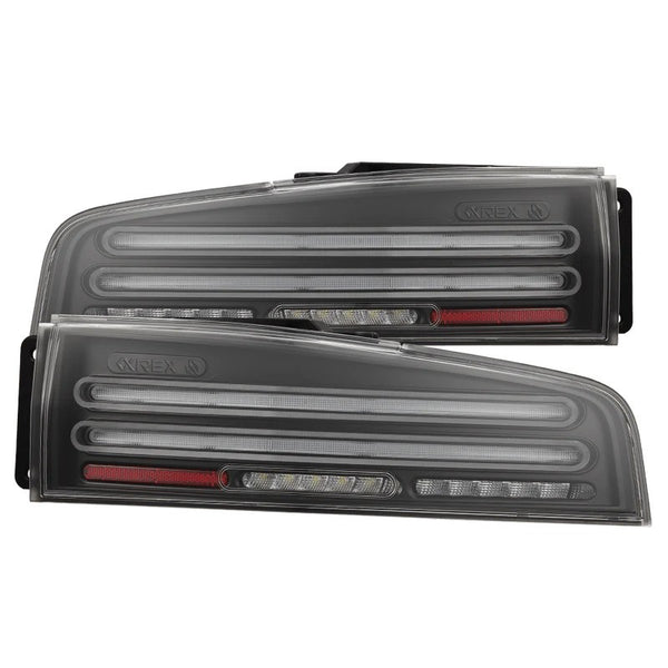 AlphaRex 23-26 Nissan Z Twin-Loop Style NOVA-Series Prismatic LED Tail Lights Black