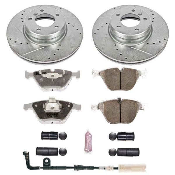 Power Stop 04-06 BMW 525i Front Z26 Street Warrior Brake Kit