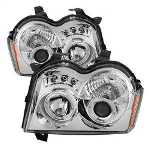 Spyder Jeep Grand Cherokee 05-07 Projector Headlights LED Halo LED Chrm Low 9006 PRO-YD-JGC05-HL-C