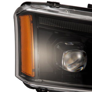 AlphaRex 03-06 Chevy Silverado 1500/2500HD/3500HD/Avalanche Alpha-Black NOVA LED Proj Headlights