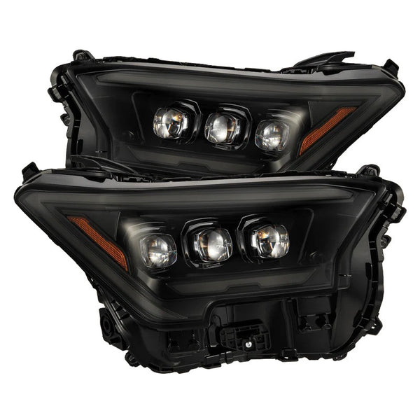AlphaRex 24-25 Toyota Tacoma / 25-up 4Runner NOVA-Series LED Projector Headlights Alpha-Black