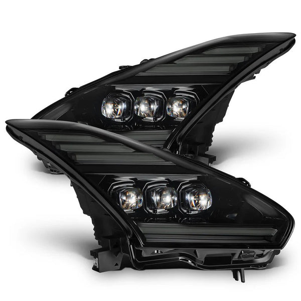 AlphaRex 09-25 Nissan GT-R NOVA-Series LED Projector Headlights Alpha-Black