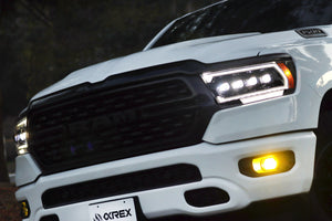 AlphaRex 19-23 Dodge Ram 1500 (No Clsc/Ltd/TRX) NOVA-Series Proj. Headlights Black (Req. Converter)