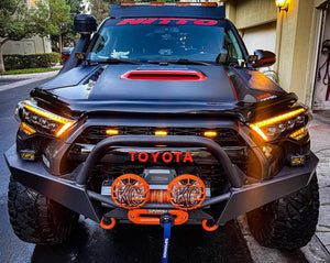 AlphaRex 14-22 Toyota 4Runner (2021 Req. Conv) NOVA LED Proj HL Blk w/Actv Light & Seq. Sig + SB DRL