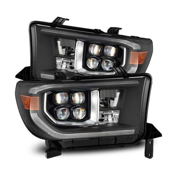 AlphaRex 07-13 Toyota Tundra/08-17 Toyota Sequoia MK II NOVA-Series LED Projector Headlights Black (With Level Adjuster)