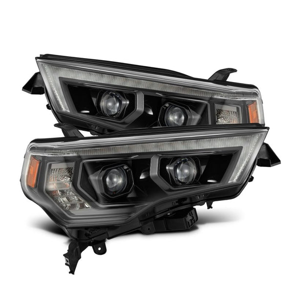 AlphaRex 14-20 Toyota 4Runner MK II PRO-Series Halogen Projector Headlights Alpha-Black