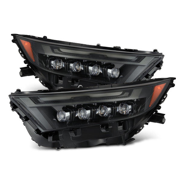 AlphaRex 19-23 Toyota RAV4 NOVA LED Projector Headlights Alpha-Black