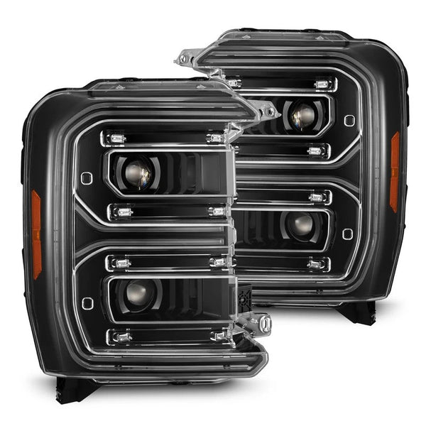 AlphaRex 23-26 Ford Super Duty LUXX-Series LED Projector Headlights Alpha-Black