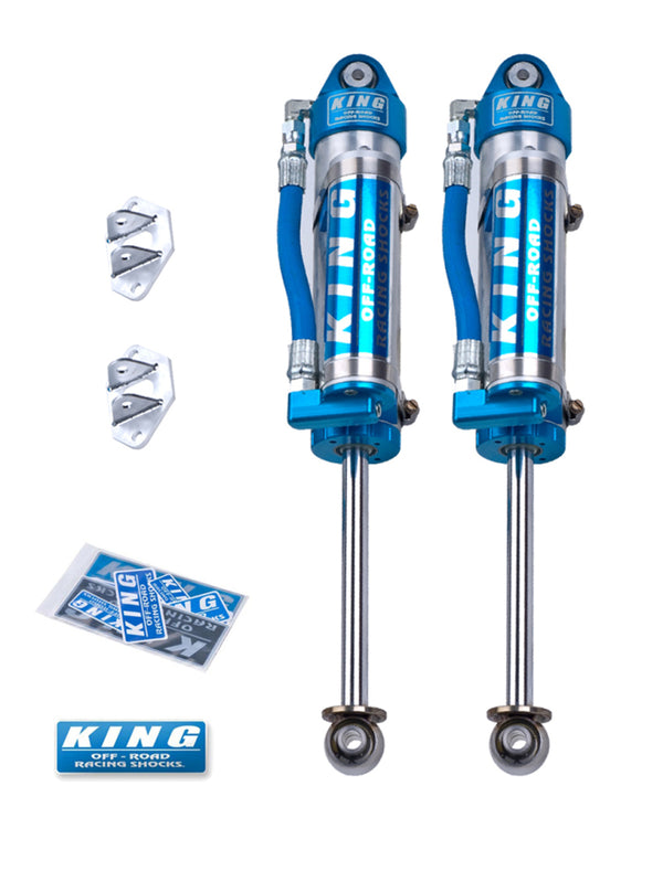 King Shocks 96-04 Toyota Tacoma (6 Lug) Rear 2.5 Dia Piggy Hose Reservoir Shock (Pair)