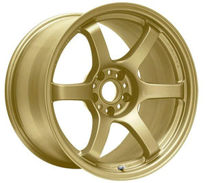 Gram Lights 57DR 18x9.5 +38 5-114.3 E8 Gold Wheel