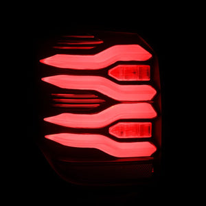 AlphaRex 10-23 Toyota 4Runner LUXX-Series LED Tail Lights Black-Red