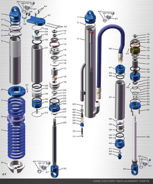 King Shocks Retaining Ring Int 1.000 BRG 1.750