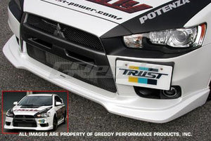 GReddy 08+ Mitsubishi Evolution X Urethane Front Lip Spoiler