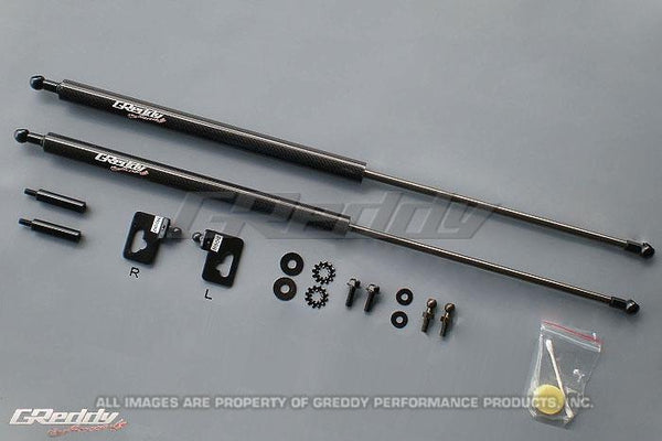 GReddy 00-09 Honda S200 AP1/AP2 Engine Hood Lifter Kit (Designed for OEM weight hoods.)