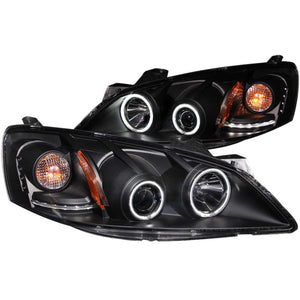 ANZO 2005-2010 Pontiac G6 Projector Headlights w/ Halo Black (CCFL)