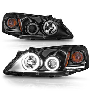 ANZO 2005-2010 Pontiac G6 Projector Headlights w/ Halo Black (CCFL)