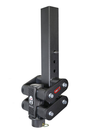 Gen-Y Spartan Torsion-Flex 5in Offset 4in SQ Tube Gooseneck 2-5/16in Coupler Standard Height