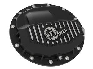 aFe Power Pro Series Rear Differential Cover Black w/ Machined Fins 13-18 RAM Diesel Trucks L6-6.7L