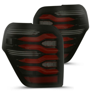 AlphaRex 10-23 Toyota 4Runner LUXX-Series LED Tail Lights Black-Red