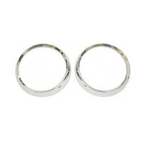 Omix Headlight Bezel Set Chrome 72-86 Jeep CJ Models