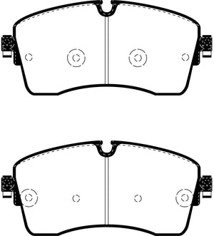 EBC 2018+ Jaguar E-Pace 2.0L Turbo (246) Yellowstuff Front Brake Pads